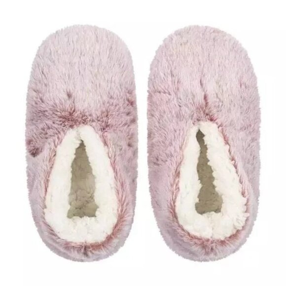 Lemon Shoes - NWOT Lemon Women's S/M Faux Fur Slippers Pink Soft Plush Lining